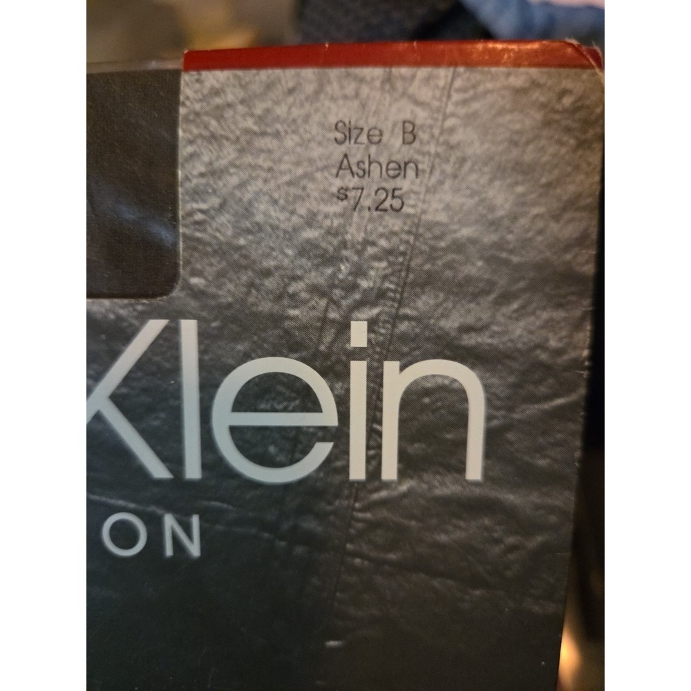 Vtg Calvin Klein Daytime Sheer Lycra Pantyhose Control Top Size B ASHEN - Picture 3 of 4